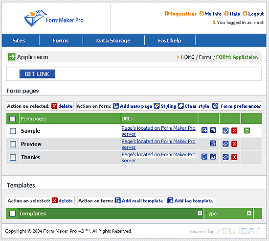 Form Maker Pro: web form management